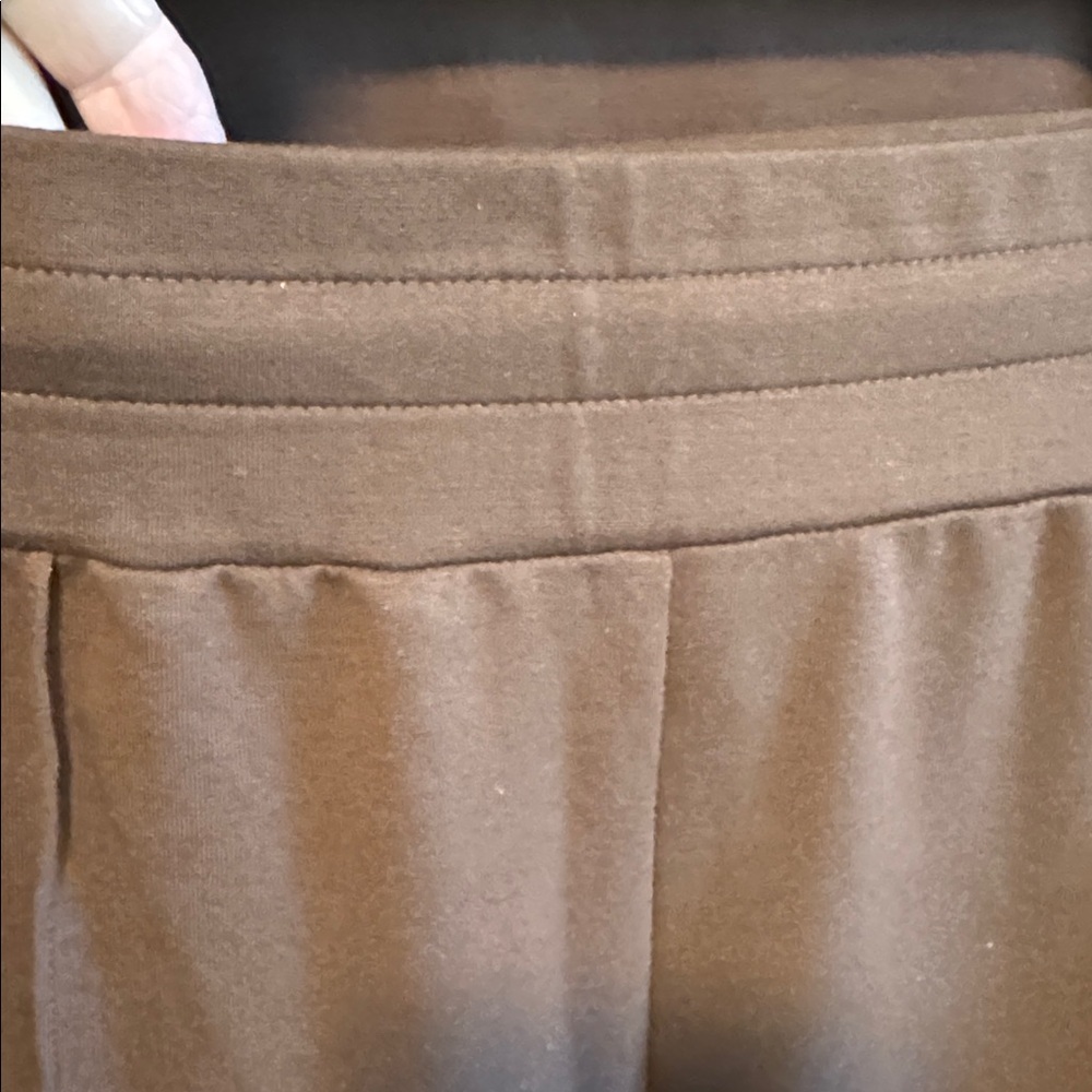 LOGO by Lori Goldstein matching mocha zip front hoodie & pants. Never worn. - Picture 10 of 12